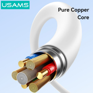 USAMS καλώδιο USB-C SJ763, 60W, 480Mbps, 1m, λευκό | eLabstore.gr USAMS καλώδιο USB-C SJ763, 60W, 480Mbps, 1m, λευκό | Καλώδια - Αντάπτορες | elabstore.gr