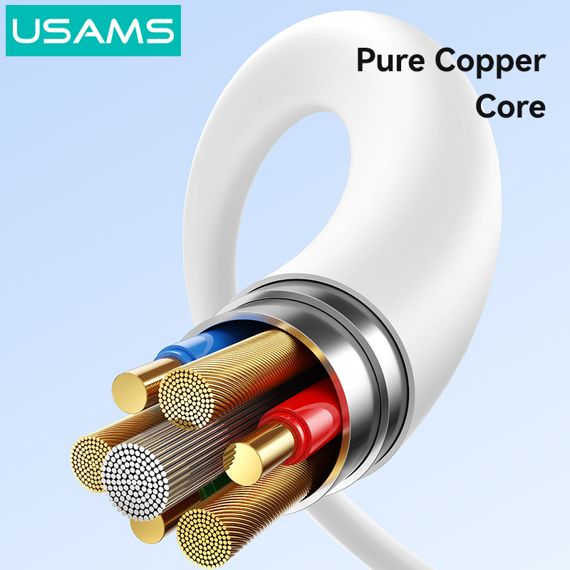 USAMS καλώδιο USB-C SJ763, 60W, 480Mbps, 1m, λευκό | eLabstore.gr USAMS καλώδιο USB-C SJ763, 60W, 480Mbps, 1m, λευκό | Καλώδια - Αντάπτορες | elabstore.gr