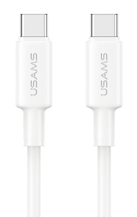 USAMS καλώδιο USB-C SJ763, 60W, 480Mbps, 1m, λευκό | eLabstore.gr USAMS καλώδιο USB-C SJ763, 60W, 480Mbps, 1m, λευκό | Καλώδια - Αντάπτορες | elabstore.gr