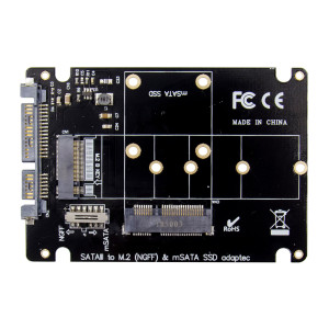 POWERTECH κάρτα μετατροπής 2.5" SATA σε M.2 B & mSATA SSD ST525, 6Gbps | PC & Αναβάθμιση | elabstore.gr