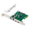 POWERTECH κάρτα επέκτασης PCIe σε 2x USB & 2x USB-C ST632, 5Gbps, NEC D720201 | PC & Αναβάθμιση | elabstore.gr