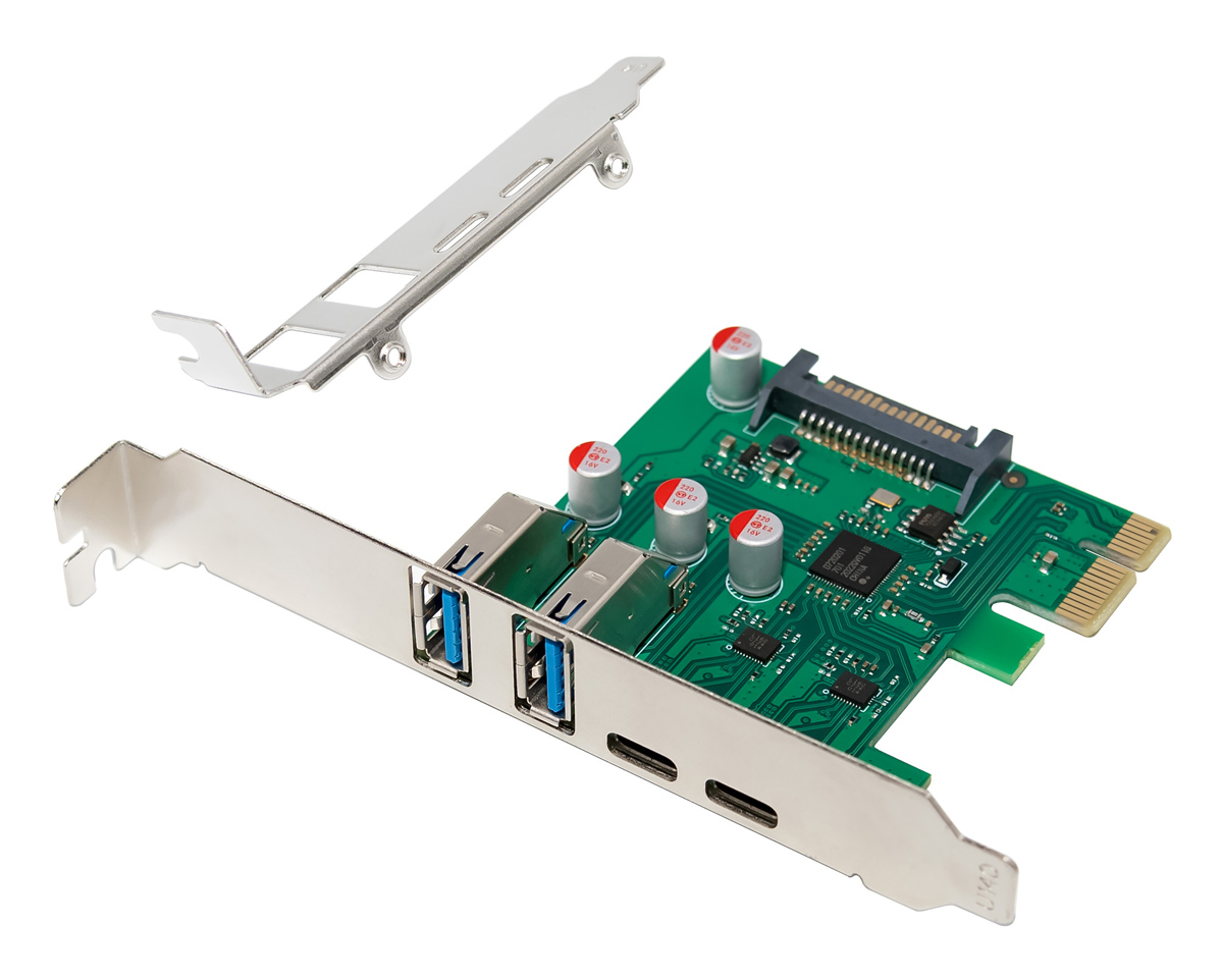 POWERTECH κάρτα επέκτασης PCIe σε 2x USB & 2x USB-C ST632, 5Gbps, NEC D720201 | eLabstore.gr POWERTECH κάρτα επέκτασης PCIe σε 2x USB & 2x USB-C ST632, 5Gbps, NEC D720201 | PC & Αναβάθμιση | elabstore.gr