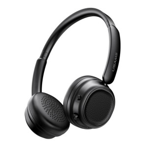 USAMS headphones SR01, ασύρματα, ANC, Φ40mm, 350mAh, μαύρα | Αξεσουάρ κινητών | elabstore.gr