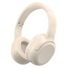 USAMS headphones YG23, ασύρματα & ενσύρματα, Φ40mm, 300mAh, μπεζ | Αξεσουάρ κινητών | elabstore.gr