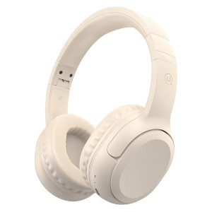 USAMS headphones YG23, ασύρματα & ενσύρματα, Φ40mm, 300mAh, μπεζ | Αξεσουάρ κινητών | elabstore.gr