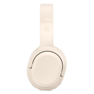 USAMS headphones YG23, ασύρματα & ενσύρματα, Φ40mm, 300mAh, μπεζ | Αξεσουάρ κινητών | elabstore.gr