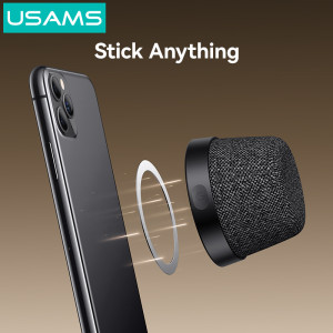 USAMS μίνι φορητό ηχείο YX016, μαγνητικό, 3W, Bluetooth, 700mAh, μαύρο | eLabstore.gr USAMS μίνι φορητό ηχείο YX016, μαγνητικό, 3W, Bluetooth, 700mAh, μαύρο | Εικόνα & Ήχος | elabstore.gr