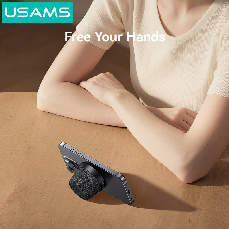 USAMS μίνι φορητό ηχείο YX016, μαγνητικό, 3W, Bluetooth, 700mAh, μαύρο | eLabstore.gr USAMS μίνι φορητό ηχείο YX016, μαγνητικό, 3W, Bluetooth, 700mAh, μαύρο | Εικόνα & Ήχος | elabstore.gr