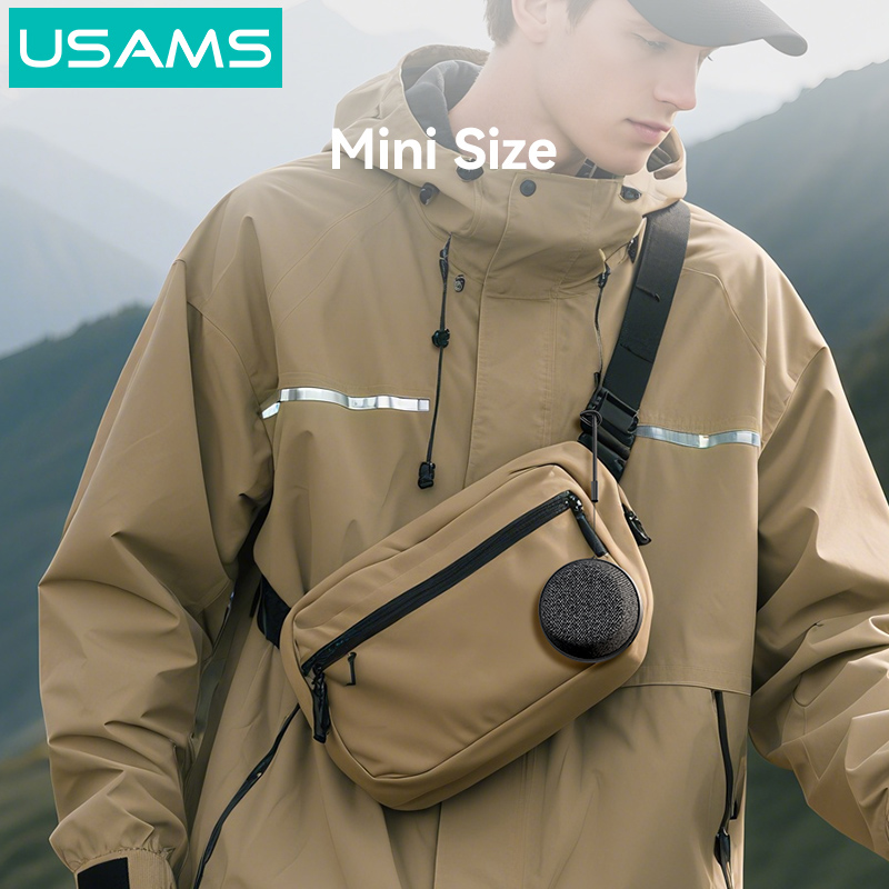 USAMS μίνι φορητό ηχείο YX016, μαγνητικό, 3W, Bluetooth, 700mAh, μαύρο | eLabstore.gr USAMS μίνι φορητό ηχείο YX016, μαγνητικό, 3W, Bluetooth, 700mAh, μαύρο - Image 6