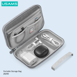 USAMS θήκη οργάνωσης αξεσουάρ US-ZB290, 22x13x7.8cm, γκρι | eLabstore.gr