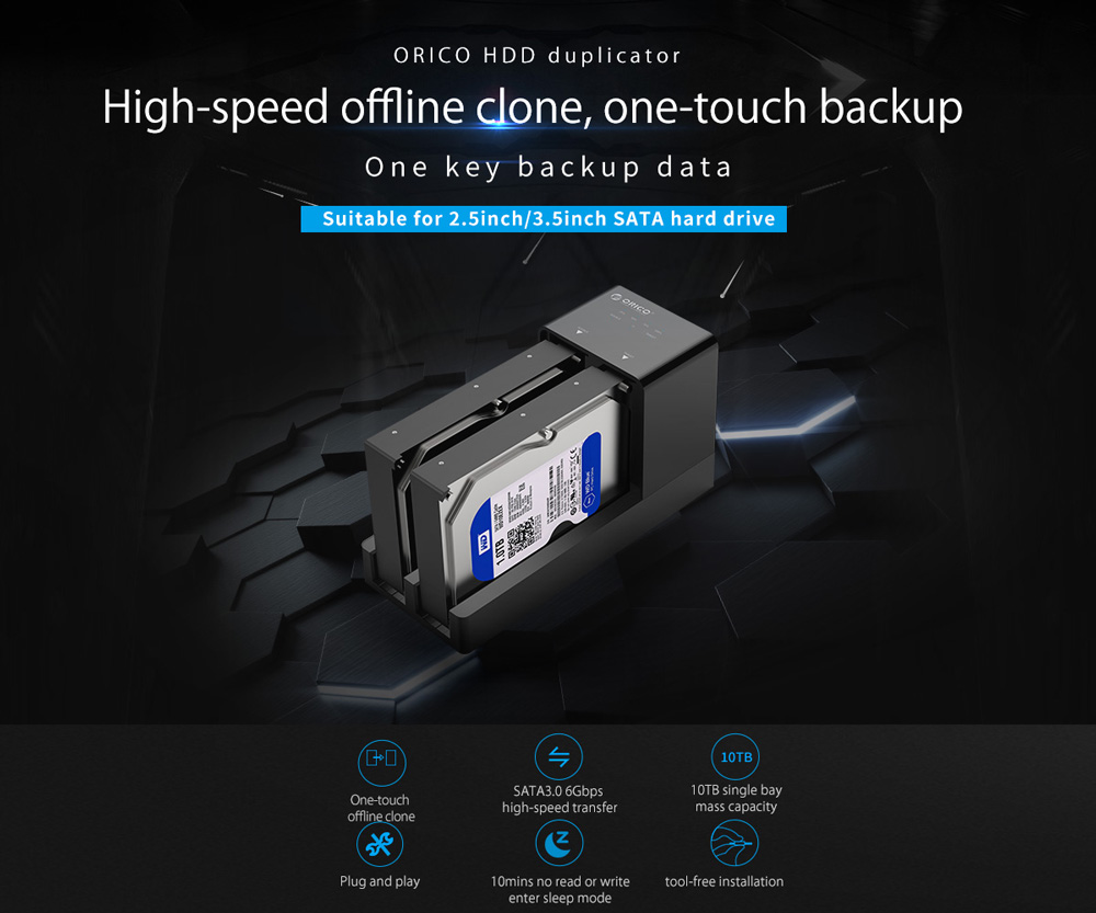 ORICO docking station για 2.5" ή 3.5" SATA HDD/SSD 6528US3-C, 2 θέσεων, 5Gbps, clone function, μαύρο | eLabstore.gr ORICO docking station για 2.5" ή 3.5" SATA HDD/SSD 6528US3-C, 2 θέσεων, 5Gbps, clone function, μαύρο | Συνοδευτικά PC | elabstore.gr