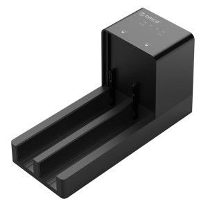 ORICO docking station για 2.5" ή 3.5" SATA HDD/SSD 6528US3-C, 2 θέσεων, 5Gbps, clone function, μαύρο | Συνοδευτικά PC | elabstore.gr