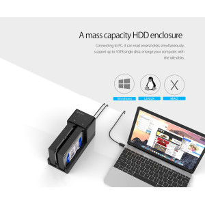 ORICO docking station για 2.5" ή 3.5" SATA HDD/SSD 6528US3-C, 2 θέσεων, 5Gbps, clone function, μαύρο | eLabstore.gr ORICO docking station για 2.5" ή 3.5" SATA HDD/SSD 6528US3-C, 2 θέσεων, 5Gbps, clone function, μαύρο | eLabstore.gr