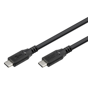 GOOBAY καλώδιο USB-C 74198, USB4, 100W, 20Gbps, 4K/60Hz, 3m, μαύρο | Καλώδια - Αντάπτορες | elabstore.gr