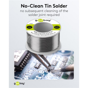 GOOBAY σύρμα συγκόλλησης 77421, Φ0.8mm, lead free, 20g | eLabstore.gr