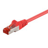 GOOBAY καλώδιο δικτύου 93214, CAT 6 S/FTP, copper, 250MHz, 0.25m, κόκκινο | Καλώδια - Αντάπτορες | elabstore.gr