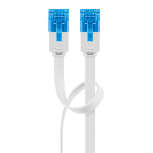 GOOBAY καλώδιο δικτύου 96303, CAT 6A U/UTP, flat, 500MHz, Copper, 0.5m, λευκό | Καλώδια - Αντάπτορες | elabstore.gr