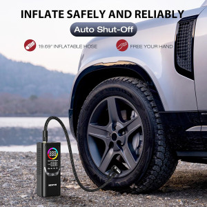 NEXPOW συμπιεστής αέρος αυτοκινήτου NP17, 6000mAh, 150PSI | Gadgets - Αξεσουάρ | elabstore.gr