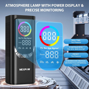 NEXPOW συμπιεστής αέρος αυτοκινήτου NP17, 6000mAh, 150PSI | eLabstore.gr NEXPOW συμπιεστής αέρος αυτοκινήτου NP17, 6000mAh, 150PSI | Gadgets - Αξεσουάρ | elabstore.gr
