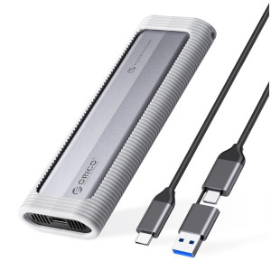 ORICO θήκη για M.2 NVME/NGFF SSD AXM2S-G2, 10Gbps, tool free, γκρι | Συνοδευτικά PC | elabstore.gr