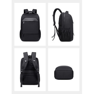 ARCTIC HUNTER τσάντα πλάτης B00111 με θήκη laptop 15.6", 20L, μαύρη | Προσωπική Φροντίδα | elabstore.gr