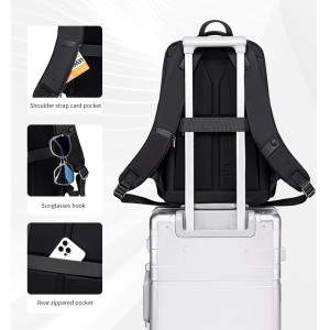 ARCTIC HUNTER τσάντα πλάτης B00808 με θήκη laptop 15.6", 19.5L, μαύρη | Προσωπική Φροντίδα | elabstore.gr