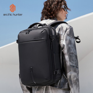 ARCTIC HUNTER τσάντα πλάτης B00866 με θήκη laptop 15.6", αεροστεγής θήκη, 35.5L/49.5L, μαύρη | Προσωπική Φροντίδα | elabstore.gr