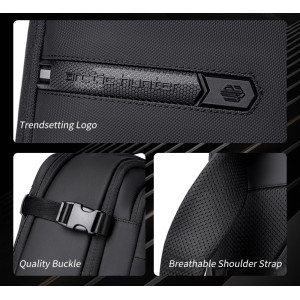 ARCTIC HUNTER τσάντα πλάτης B00866 με θήκη laptop 15.6", αεροστεγής θήκη, 35.5L/49.5L, μαύρη | Προσωπική Φροντίδα | elabstore.gr