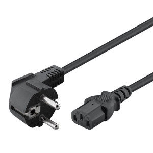 POWERTECH καλώδιο τροφοδοσίας CAB-P044, 3x 1.00mm², copper, 1.5m, μαύρο | Καλώδια - Αντάπτορες | elabstore.gr