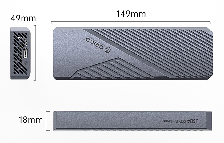 ORICO θήκη για M.2 NVME SSD CNM2-G20, 20Gbps, γκρι | eLabstore.gr ORICO θήκη για M.2 NVME SSD CNM2-G20, 20Gbps, γκρι - Image 6