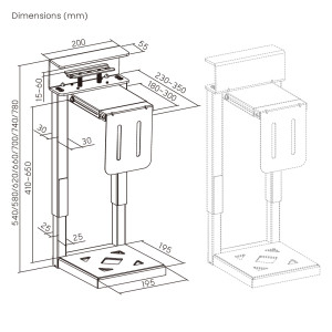 BRATECK βάση γραφείου για PC CPB29-01, universal, μεταλλική, έως 30kg | eLabstore.gr BRATECK βάση γραφείου για PC CPB29-01, universal, μεταλλική, έως 30kg | Εικόνα & Ήχος | elabstore.gr
