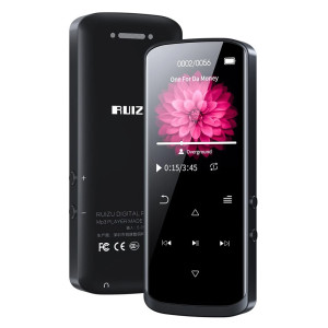 RUIZU MP3 player D50 με οθόνη 1.8", 16GB, Bluetooth, ελληνικό μενού, μαύρο | Εικόνα & Ήχος | elabstore.gr