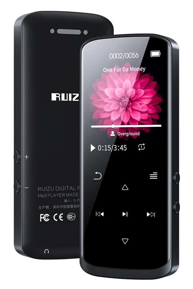 RUIZU MP3 player D50 με οθόνη 1.8", 16GB, Bluetooth, ελληνικό μενού, μαύρο | eLabstore.gr RUIZU MP3 player D50 με οθόνη 1.8", 16GB, Bluetooth, ελληνικό μενού, μαύρο | Εικόνα & Ήχος | elabstore.gr