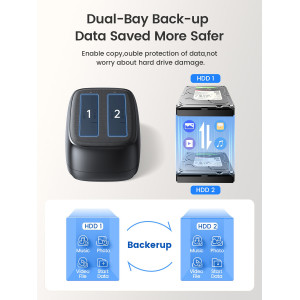 ORICO docking station για 2.5" ή 3.5" SATA HDD/SSD DD28U3-C, 2 θέσεων, 5Gbps, clone function, μαύρο | eLabstore.gr ORICO docking station για 2.5" ή 3.5" SATA HDD/SSD DD28U3-C, 2 θέσεων, 5Gbps, clone function, μαύρο | Συνοδευτικά PC | elabstore.gr