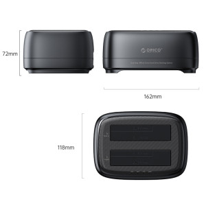 ORICO docking station για 2.5" ή 3.5" SATA HDD/SSD DD28U3-C, 2 θέσεων, 5Gbps, clone function, μαύρο | eLabstore.gr ORICO docking station για 2.5" ή 3.5" SATA HDD/SSD DD28U3-C, 2 θέσεων, 5Gbps, clone function, μαύρο | eLabstore.gr