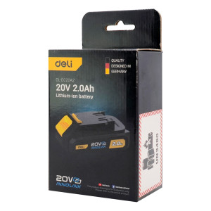DELI μπαταρία λιθίου για εργαλεία μπαταρίας DL-DC20A2, 20V 2Ah | eLabstore.gr DELI μπαταρία λιθίου για εργαλεία μπαταρίας DL-DC20A2, 20V 2Ah | Εργαλεία | elabstore.gr