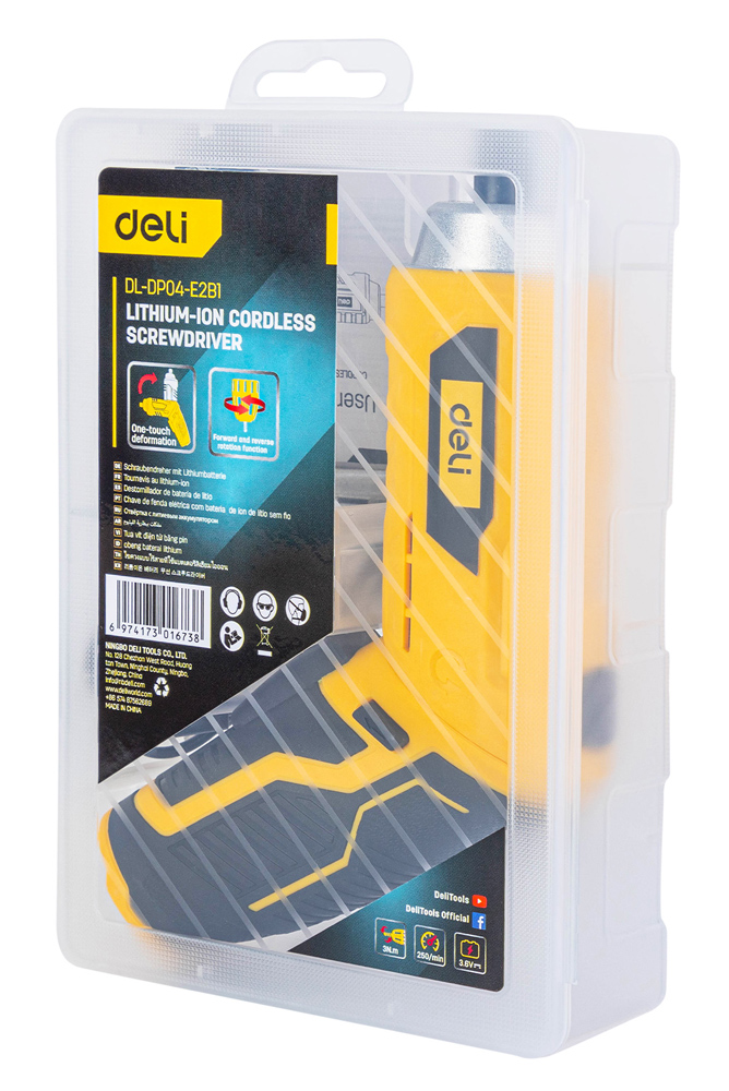 DELI κατσαβίδι μπαταρίας με μύτες DL-DP04-E2B1, LED φακός, 1500mAh | eLabstore.gr DELI κατσαβίδι μπαταρίας με μύτες DL-DP04-E2B1, LED φακός, 1500mAh | Εργαλεία | elabstore.gr