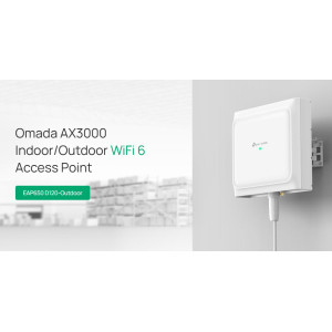 TP-LINK access point EAP650 D120-Outdoor, WiFi 6, 3000Mbps AX3000, Mesh, V1.0 | Δικτυακά | elabstore.gr