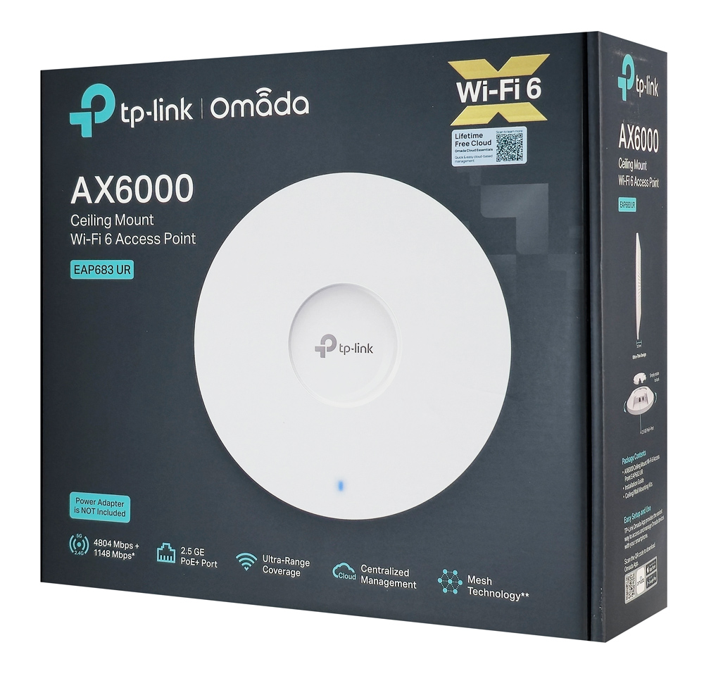 TP-LINK access point EAP683 UR, οροφής, WiFi 6, 6000Mbps AX6000, Mesh, V1.0 | eLabstore.gr TP-LINK access point EAP683 UR, οροφής, WiFi 6, 6000Mbps AX6000, Mesh, V1.0 | Δικτυακά | elabstore.gr