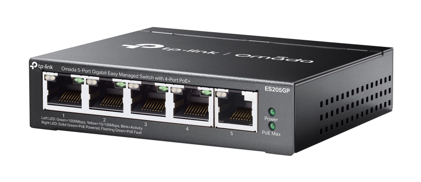TP-LINK easy managed switch ES205GP, 5x Gigabit θύρες, PoE+, V1.0 | eLabstore.gr TP-LINK easy managed switch ES205GP, 5x Gigabit θύρες, PoE+, V1.0 | Δικτυακά | elabstore.gr