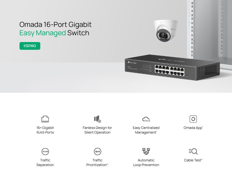 TP-LINK easy managed switch ES216G, 16x Gigabit θύρες, V1.0 | eLabstore.gr TP-LINK easy managed switch ES216G, 16x Gigabit θύρες, V1.0 | Δικτυακά | elabstore.gr