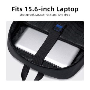 GOLDEN WOLF τσάντα πλάτης GB00705 με θήκη laptop 15.6", 17L, μαύρη | Προσωπική Φροντίδα | elabstore.gr