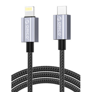 ORICO καλώδιο Lightning σε USB-C GQA29, 29W, 480Mbps, 1m, μαύρο | Καλώδια - Αντάπτορες | elabstore.gr