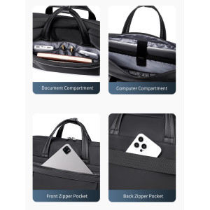 ARCTIC HUNTER τσάντα ώμου GWB00849 με θήκη laptop 15.6", 14L, μαύρη | Προσωπική Φροντίδα | elabstore.gr