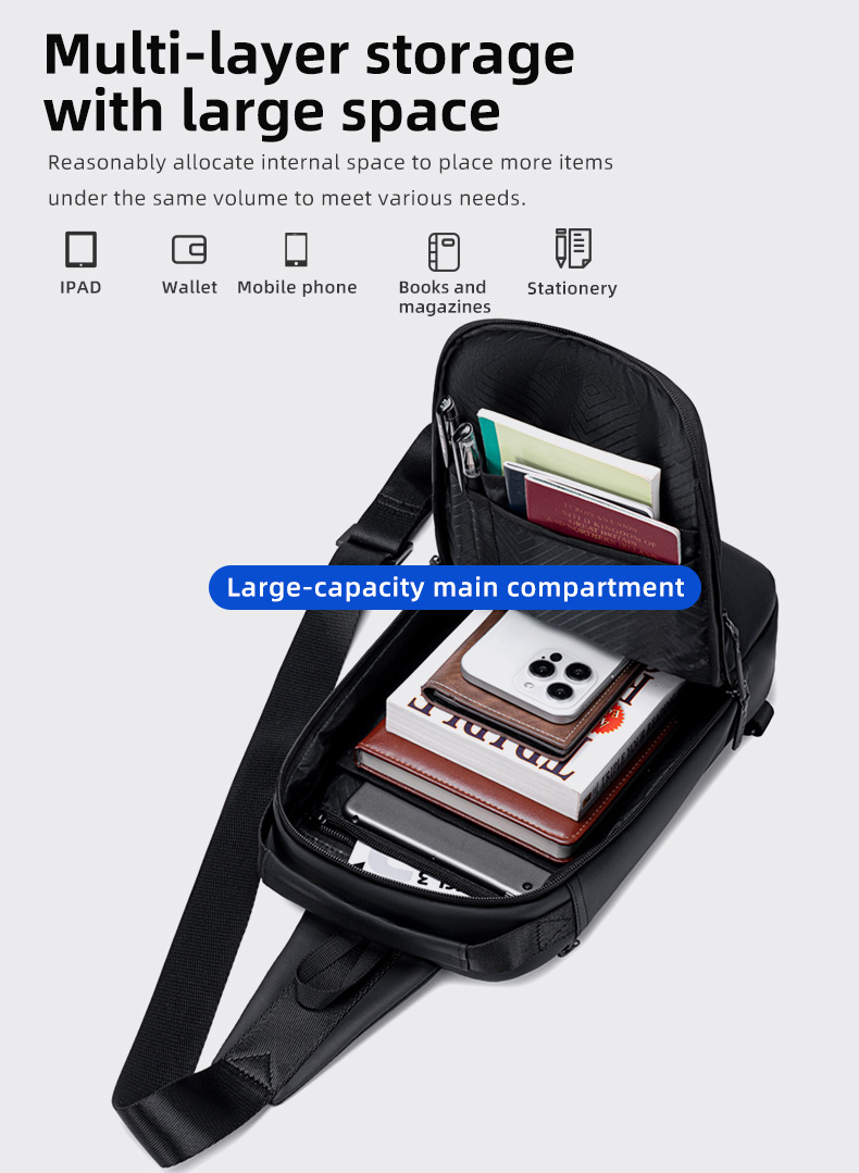 GOLDEN WOLF τσάντα Crossbody GXB00725, 4L, μαύρη | eLabstore.gr GOLDEN WOLF τσάντα Crossbody GXB00725, 4L, μαύρη | Προσωπική Φροντίδα | elabstore.gr
