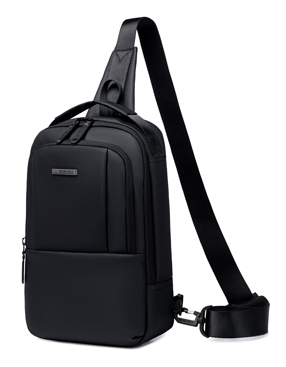 GOLDEN WOLF τσάντα Crossbody GXB00725, 4L, μαύρη | eLabstore.gr GOLDEN WOLF τσάντα Crossbody GXB00725, 4L, μαύρη | Προσωπική Φροντίδα | elabstore.gr