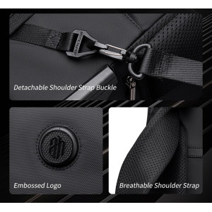 ARCTIC HUNTER τσάντα ταξιδίου LG00861 με θήκη laptop 15.6", τροχήλατη, 42L/54L, μαύρη | Προσωπική Φροντίδα | elabstore.gr