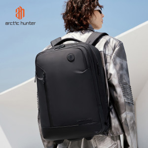 ARCTIC HUNTER τσάντα ταξιδίου LG00861 με θήκη laptop 15.6", τροχήλατη, 42L/54L, μαύρη | eLabstore.gr