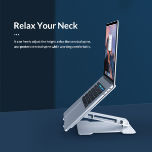 ORICO μεταλλική βάση για laptop/tablet LST-T1, 11~15.6", foldable, ασημί | Αξεσουάρ για Laptop | elabstore.gr