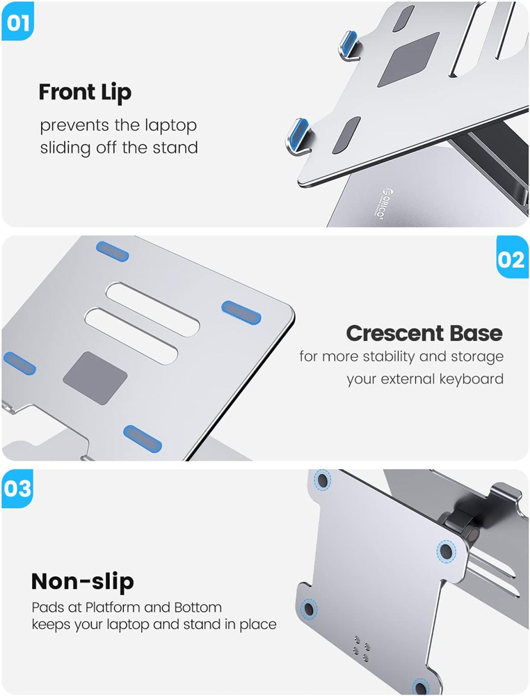 ORICO μεταλλική βάση για laptop/tablet LST-T1, 11~15.6", foldable, ασημί | eLabstore.gr ORICO μεταλλική βάση για laptop/tablet LST-T1, 11~15.6", foldable, ασημί | Αξεσουάρ για Laptop | elabstore.gr